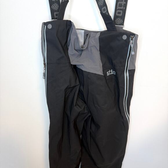 Stio Mens Environ Bib Regular Length Skiing In Abyss Black Size Medium New - Picture 10 of 16